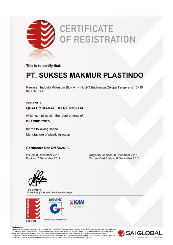 ISO 9001:2015 CERTIFICATION